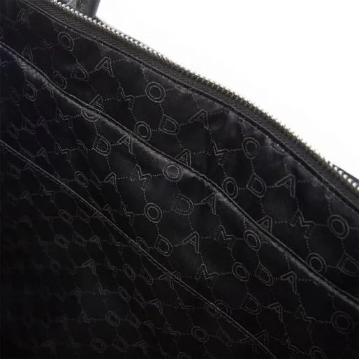 Prita Bag Black Textile Women Moda In Pelle Tote Bags