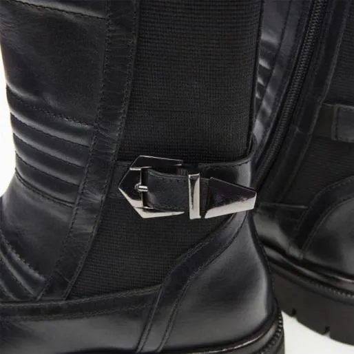 Raelyn Black Leather Women Moda In Pelle Black Boots Raelyn Black Leather Women Moda In Pelle Black Boots