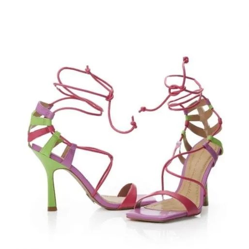 Rimini Multi Leather Women Moda In Pelle Heeled Sandals Rimini Multi Leather Women Moda In Pelle Heeled Sandals