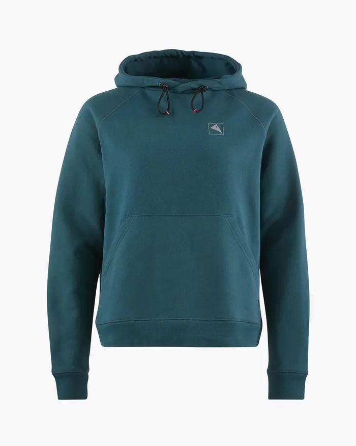 Runa Elements Organic Cotton Hoodie Dark Deep Sea Women Klttermusen Fleeces and Sweaters