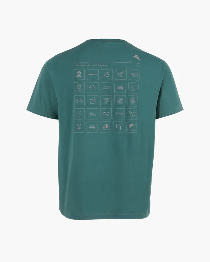 Runa Elements Organic Cotton Short Sleeve Tee Frost Green Men Klttermusen TShirts