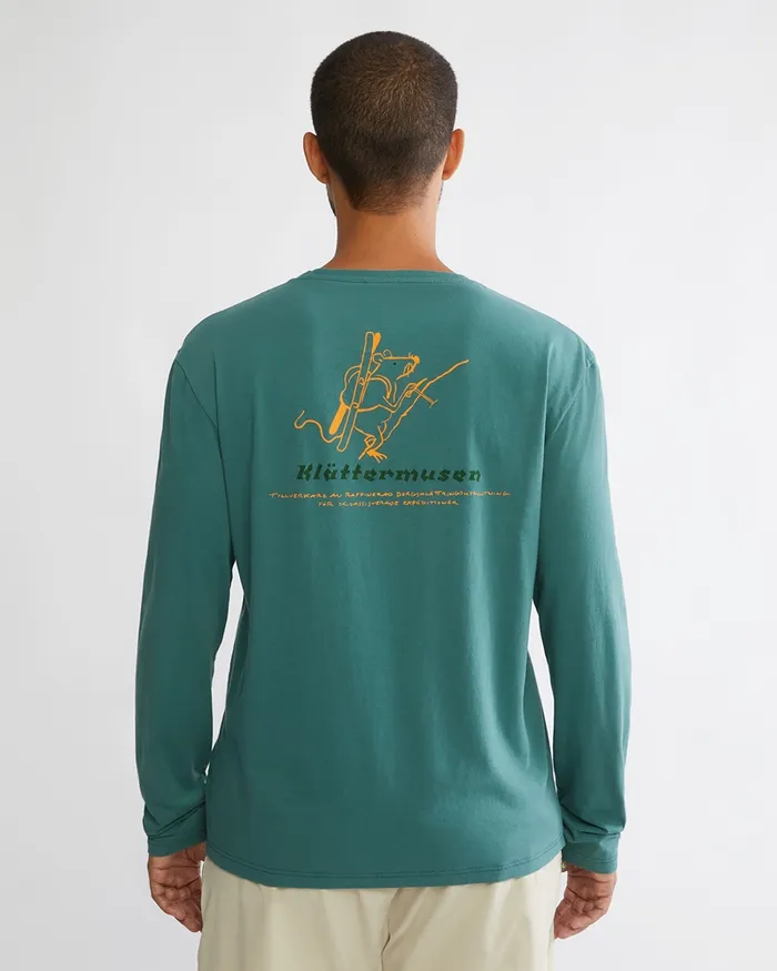 Runa Endeavour Long Sleeve Tee Frost Green Men Klttermusen TShirts