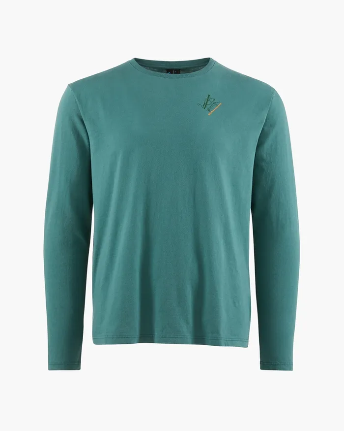 Runa Endeavour Long Sleeve Tee Frost Green Men Klttermusen TShirts