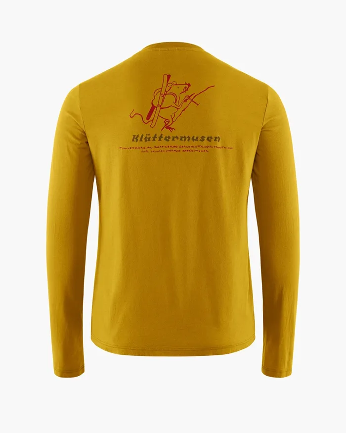 Runa Endeavour Long Sleeve Tee Gold Women Klttermusen TShirts