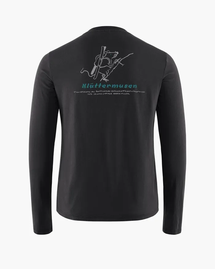 Runa Endeavour Long Sleeve Tee Raven Women Klttermusen TShirts