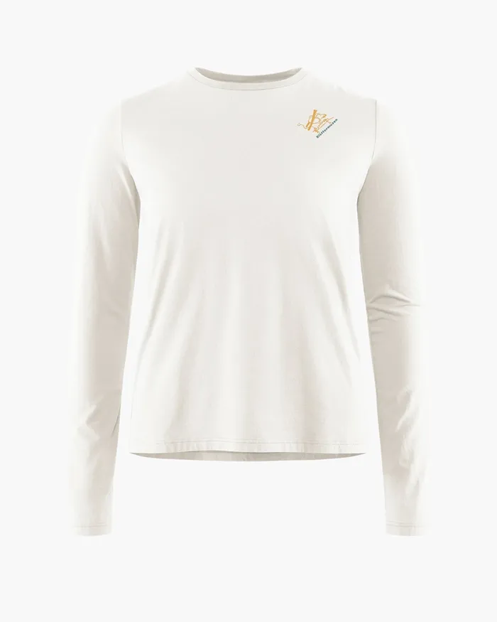 Runa Endeavour Long Sleeve Tee Snow Women Klttermusen TShirts
