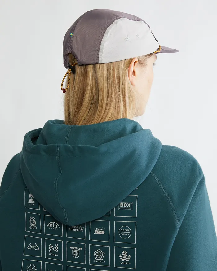 Runa Lightweight Five Panel Cap Boysenberry MenWomen Klttermusen Hats and Caps