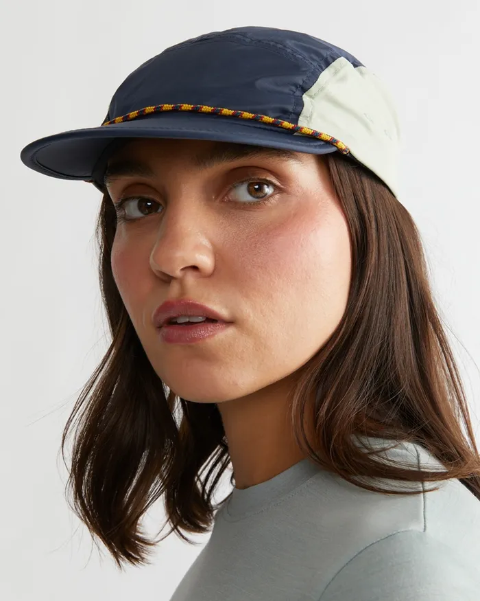 Runa Lightweight Five Panel Cap Indigo Blueswamp Green MenWomen Klttermusen Hats and Caps