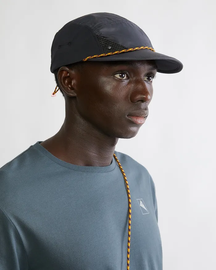 Runa Lightweight Five Panel Cap Raven MenWomen Klttermusen Hats and Caps