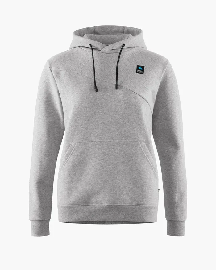 Runa Maker Hoodie WoHooded Sweater Grey Melange Women Klttermusen Fleeces and Sweaters Runa Maker Hoodie WoHooded Sweater Grey Melange Women Klttermusen Fleeces and Sweaters