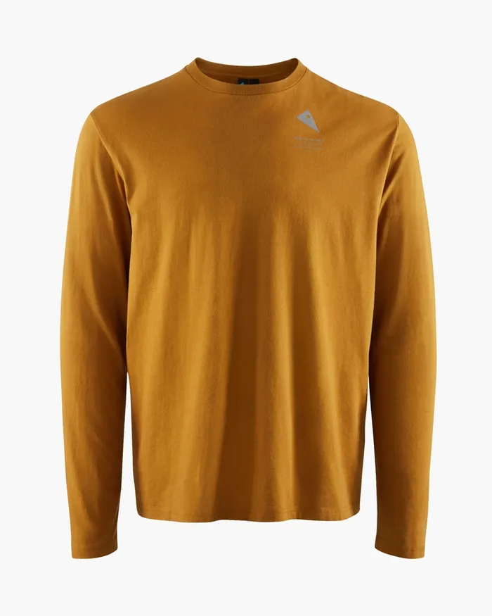 Runa Maker Long Sleeve Tee Mustard Men Klttermusen TShirts