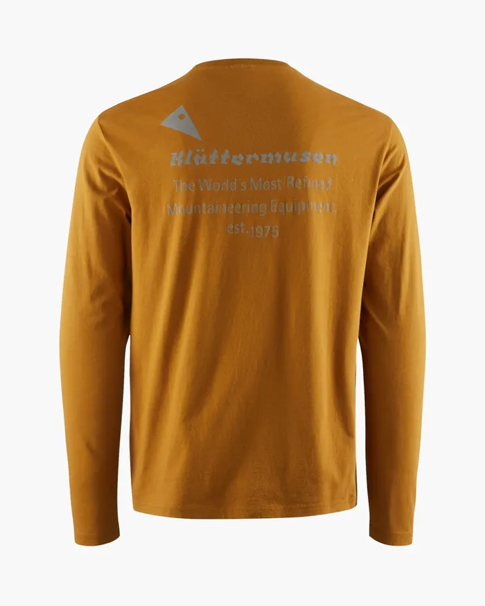Runa Maker Long Sleeve Tee Mustard Men Klttermusen TShirts