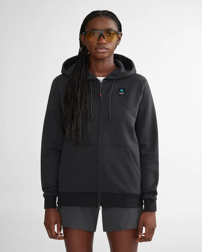 Runa Maker Zip Hoodie WoZipped Sweater Raven Women Klttermusen Fleeces and Sweaters Runa Maker Zip Hoodie WoZipped Sweater Raven Women Klttermusen Fleeces and Sweaters