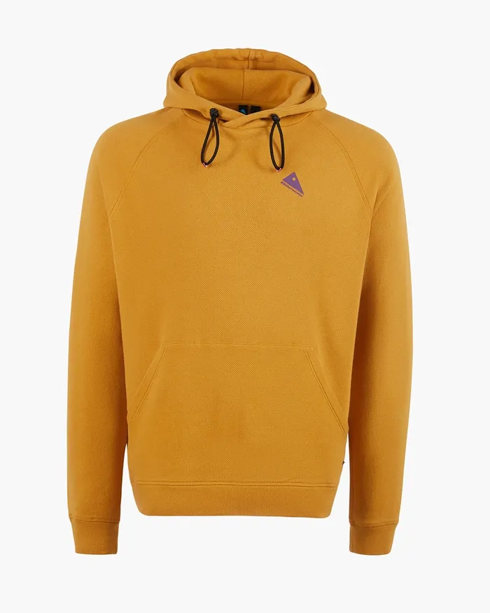 Runa Nomad Lightweight Organic Cotton Hoodie Amber Gold Men Klttermusen Fleeces and Sweaters