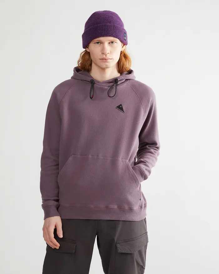 Runa Nomad Lightweight Organic Cotton Hoodie Boysenberry Men Klttermusen Fleeces and Sweaters Runa Nomad Lightweight Organic Cotton Hoodie Boysenberry Men Klttermusen Fleeces and Sweaters