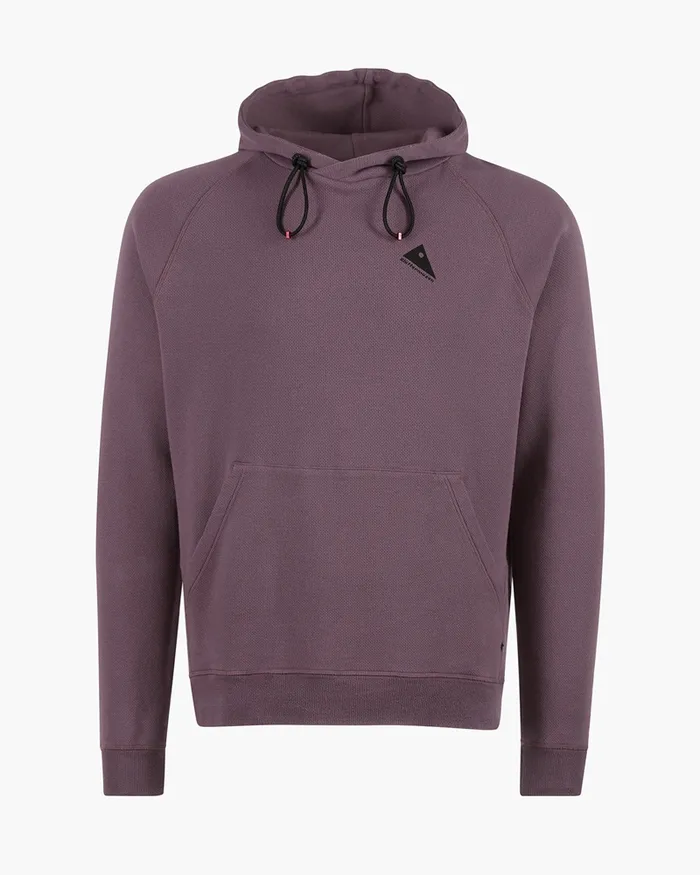 Runa Nomad Lightweight Organic Cotton Hoodie Boysenberry Men Klttermusen Fleeces and Sweaters