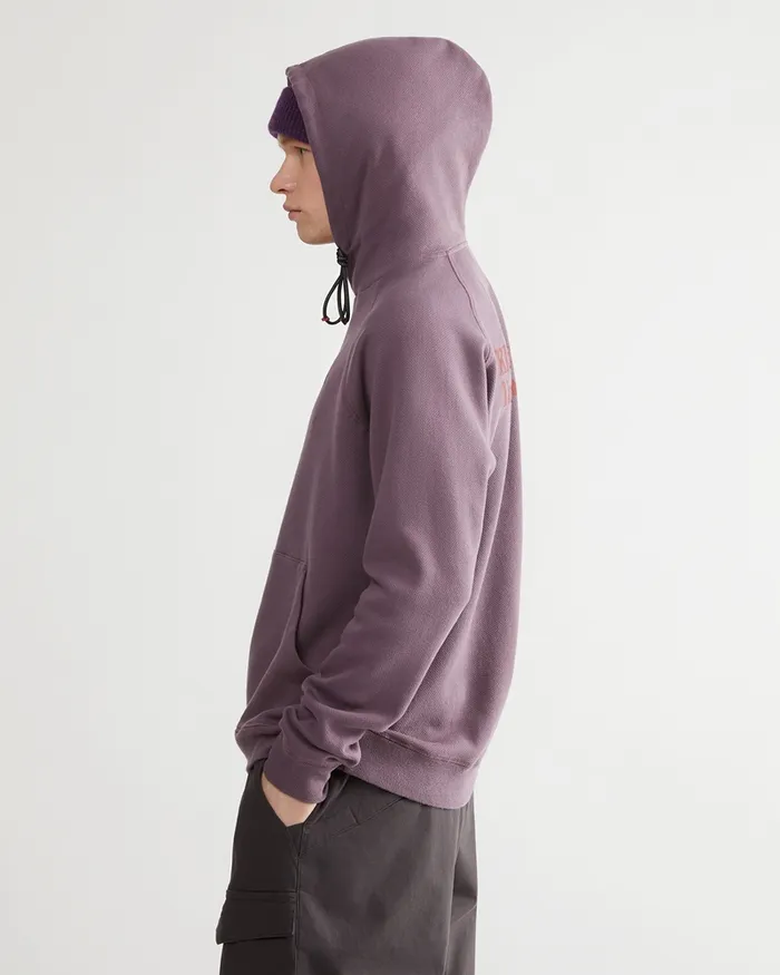 Runa Nomad Lightweight Organic Cotton Hoodie Boysenberry Men Klttermusen Fleeces and Sweaters