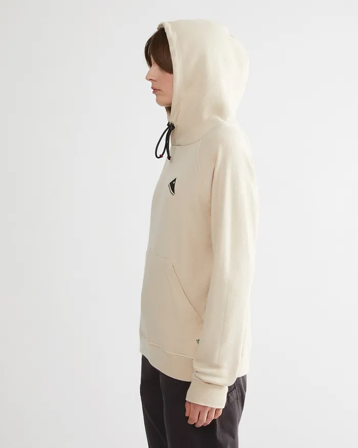 Runa Nomad Lightweight Organic Cotton Hoodie Clay Women Klttermusen Fleeces and Sweaters