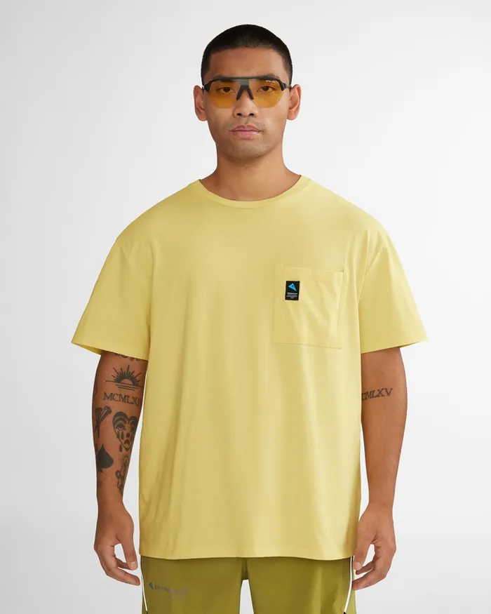 Runa Pocket Short Sleeve Tee Thistle Blue Men Klttermusen TShirts