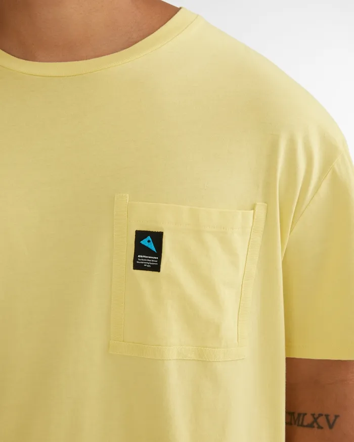 Runa Pocket Short Sleeve Tee Thistle Blue Men Klttermusen TShirts