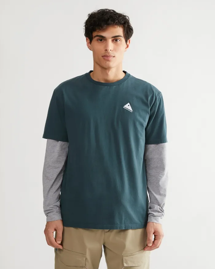 Runa Rain Mouse Organic Cotton Short Sleeve Tee Black Plum Men Klttermusen TShirts
