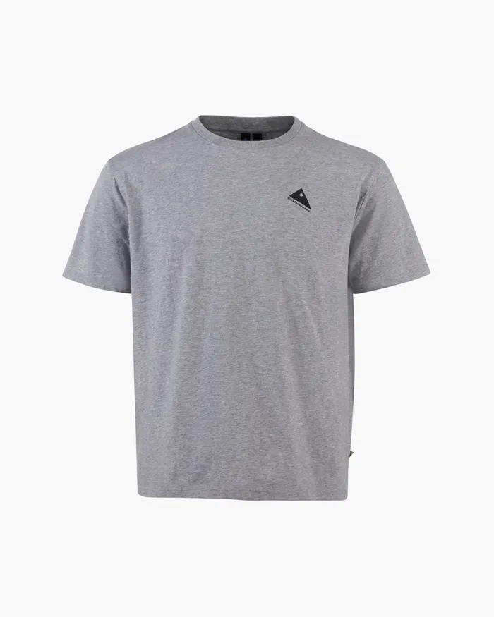 Runa Rain Mouse Organic Cotton Short Sleeve Tee Grey Melange Men Klttermusen TShirts Runa Rain Mouse Organic Cotton Short Sleeve Tee Grey Melange Men Klttermusen TShirts