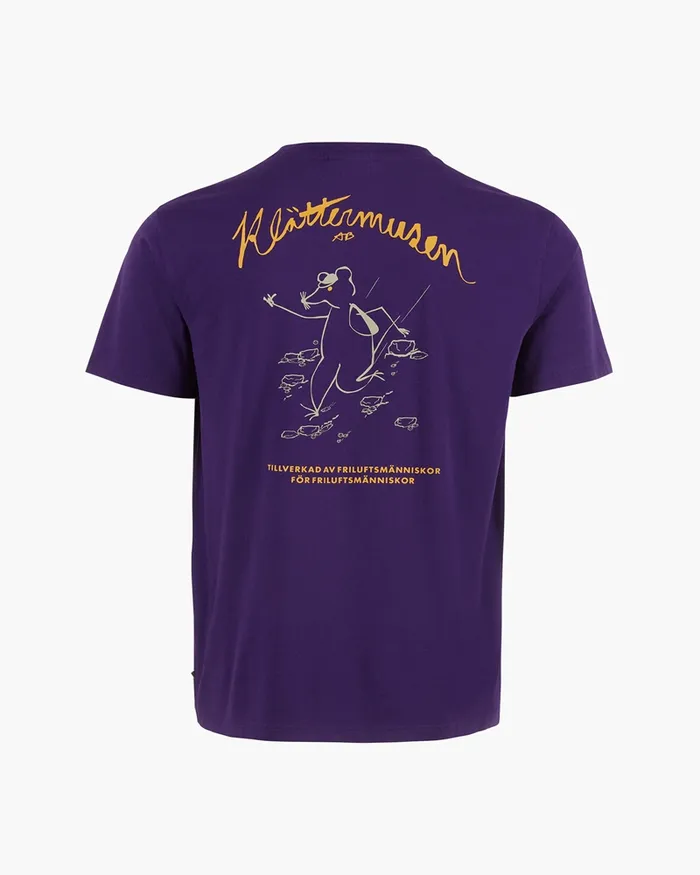 Runa Scrambling Organic Cotton Short Sleeve Tee Purple Men Klttermusen TShirts