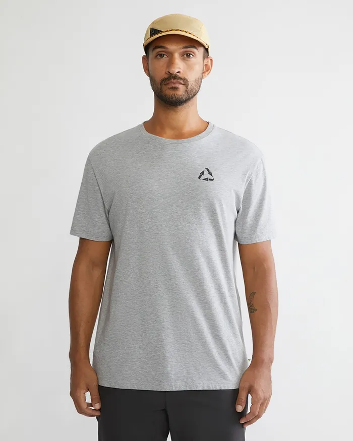 Runa Scrambling Organic Cotton Short Sleeve Tee Purple Men Klttermusen TShirts
