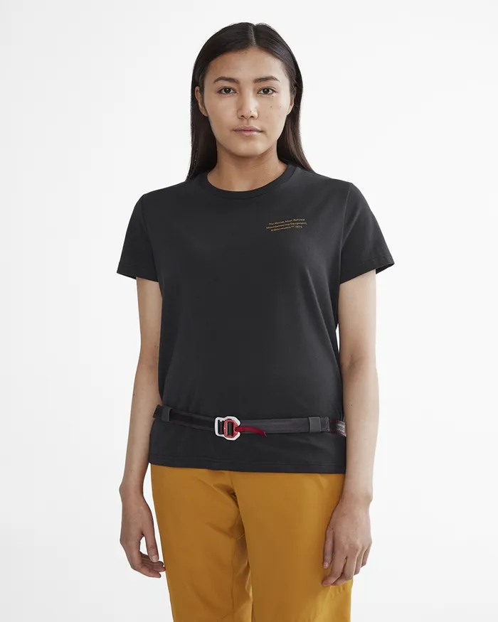 Runa Statement Legacy Short Sleeve Tee Raven Women Klttermusen TShirts