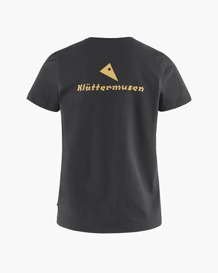 Runa Statement Legacy Short Sleeve Tee Raven Women Klttermusen TShirts
