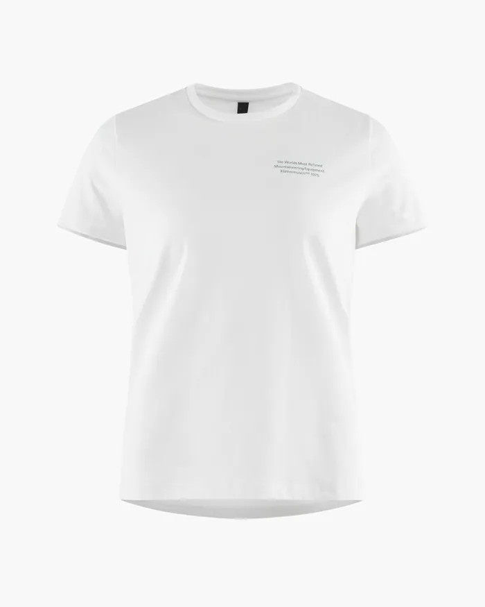 Runa Statement Legacy Short Sleeve Tee Snow Women Klttermusen TShirts
