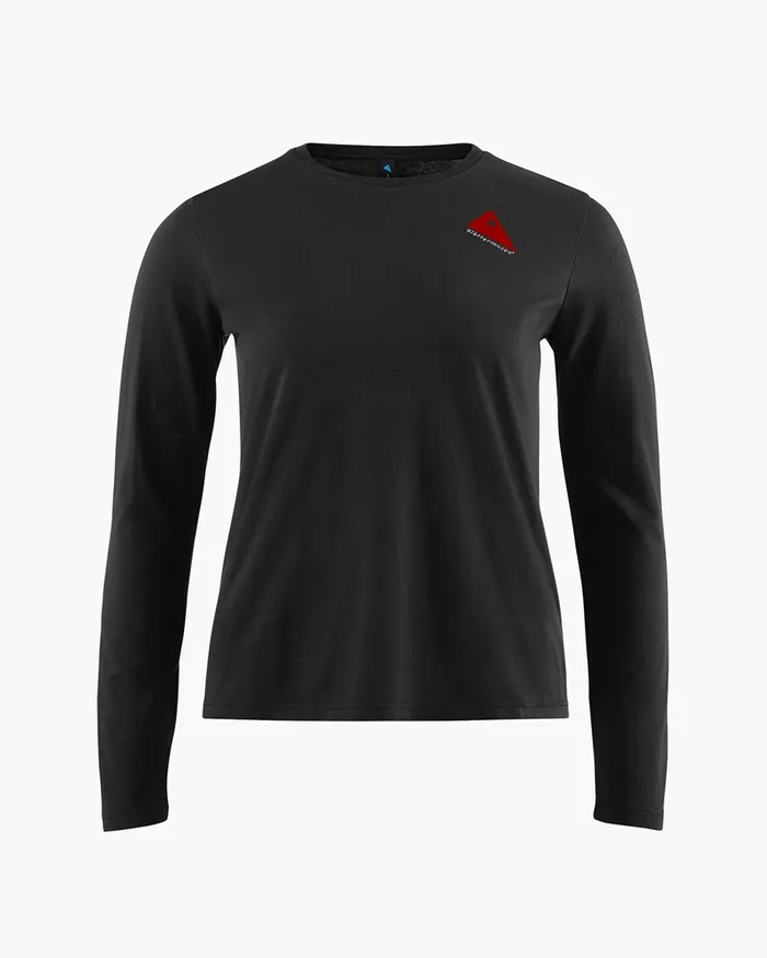 Runa Token Long Sleeve Tee Raven Women Klttermusen TShirts
