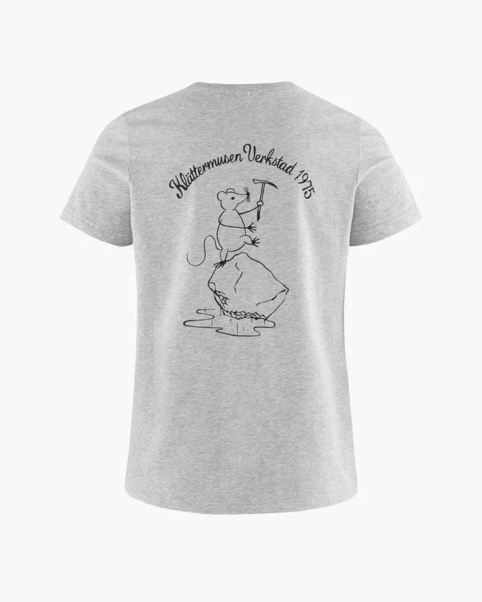Runa Workshop 20 WoShort Sleeve Tee Grey Melange Women Klttermusen TShirts