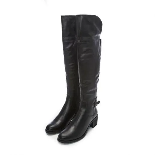 Sabria Black Leather Women Moda In Pelle Black Boots Sabria Black Leather Women Moda In Pelle Black Boots