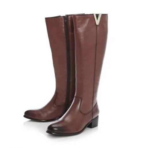 Sabrinah Tan Leather Women Moda In Pelle Knee High Boots Sabrinah Tan Leather Women Moda In Pelle Knee High Boots