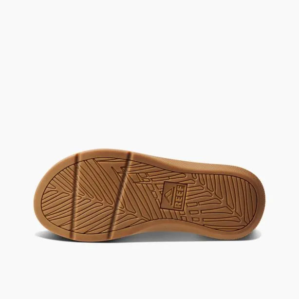 Sandals Men REEF Leather Santa Ana Brown