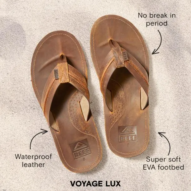 Sandals Men REEF Voyage Lux Brownbrown