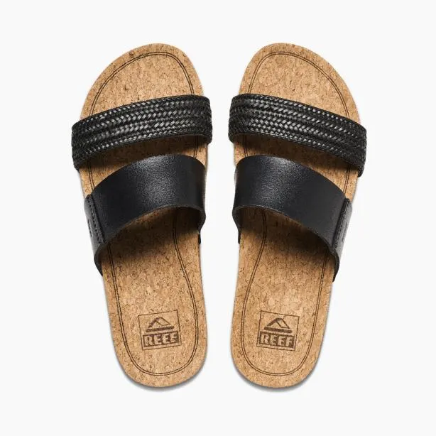 Sandals Women REEF Cushion Vista Hi Black Braid