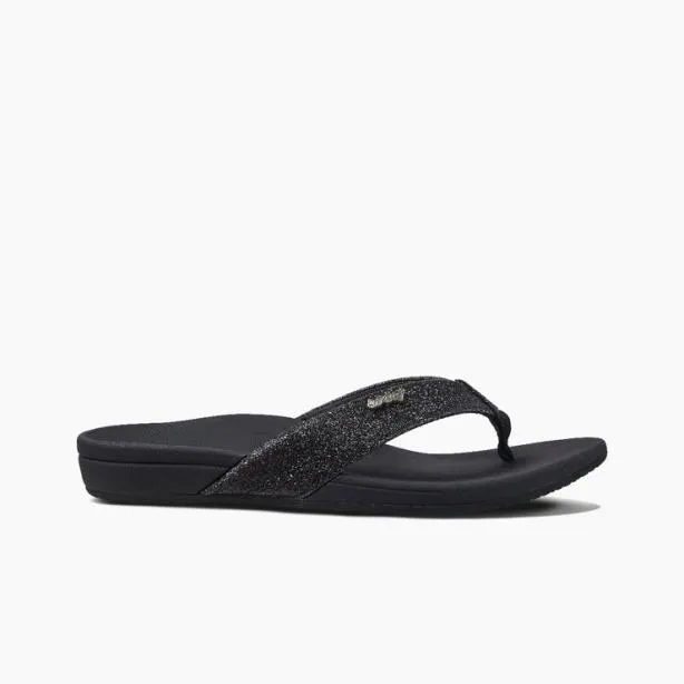 Sandals Women REEF OrthoSpring Blackblack Glitter