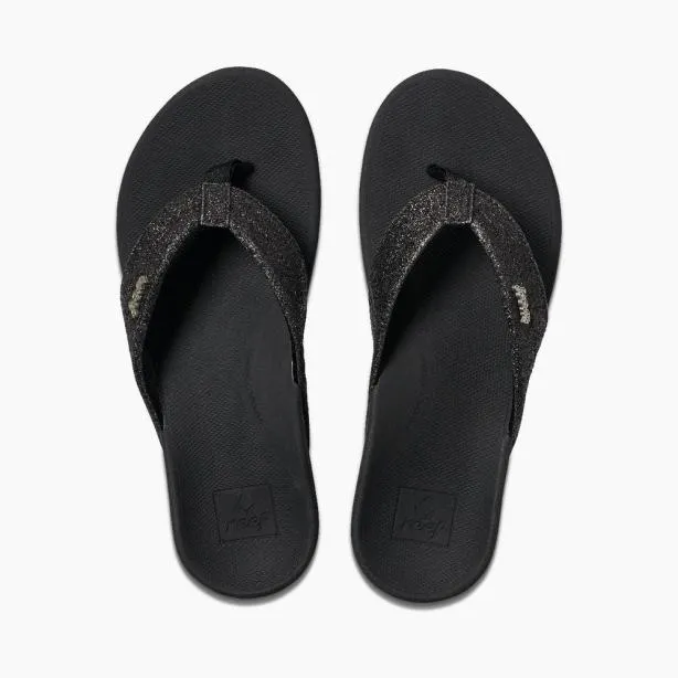 Sandals Women REEF OrthoSpring Blackblack Glitter