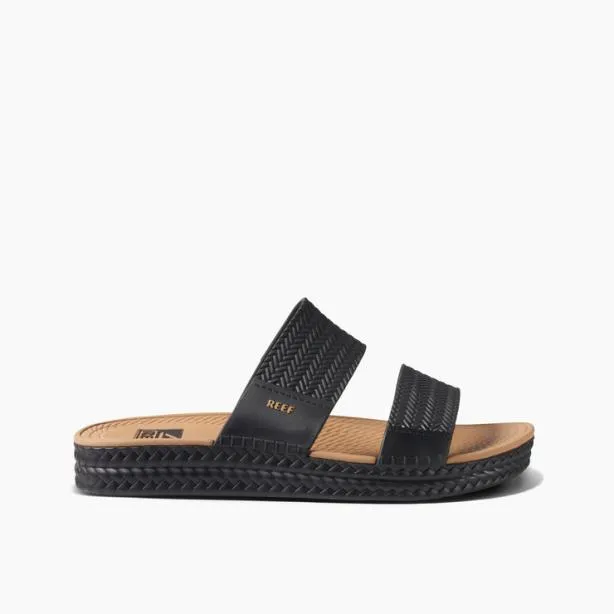 Sandals Women REEF Water Vista Slide Blacktan