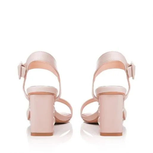 Sandypearl Nude Porvair Women Moda In Pelle Heeled Sandals Sandypearl Nude Porvair Women Moda In Pelle Heeled Sandals