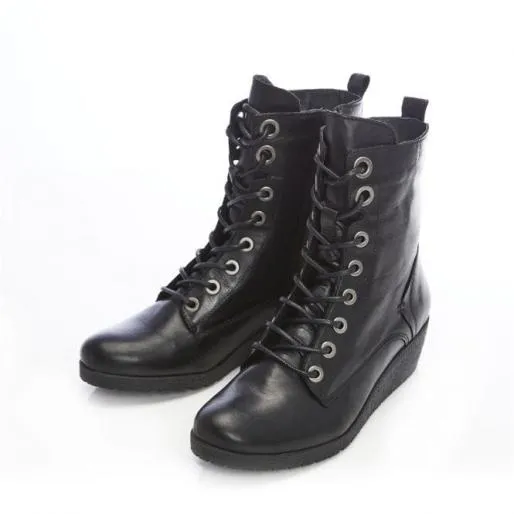 Selby Black Leather Women Moda In Pelle Ankle Boots Selby Black Leather Women Moda In Pelle Ankle Boots