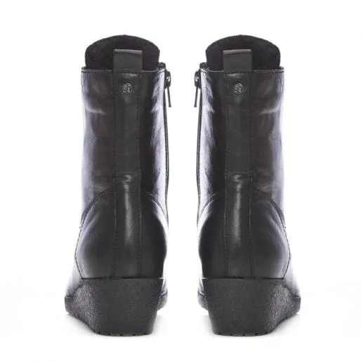 Selby Black Leather Women Moda In Pelle Ankle Boots Selby Black Leather Women Moda In Pelle Ankle Boots