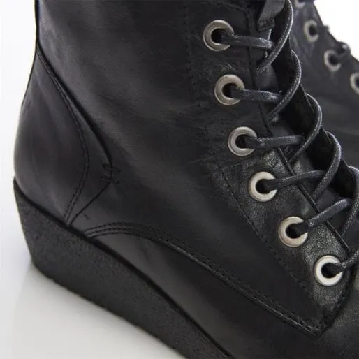 Selby Black Leather Women Moda In Pelle Ankle Boots Selby Black Leather Women Moda In Pelle Ankle Boots