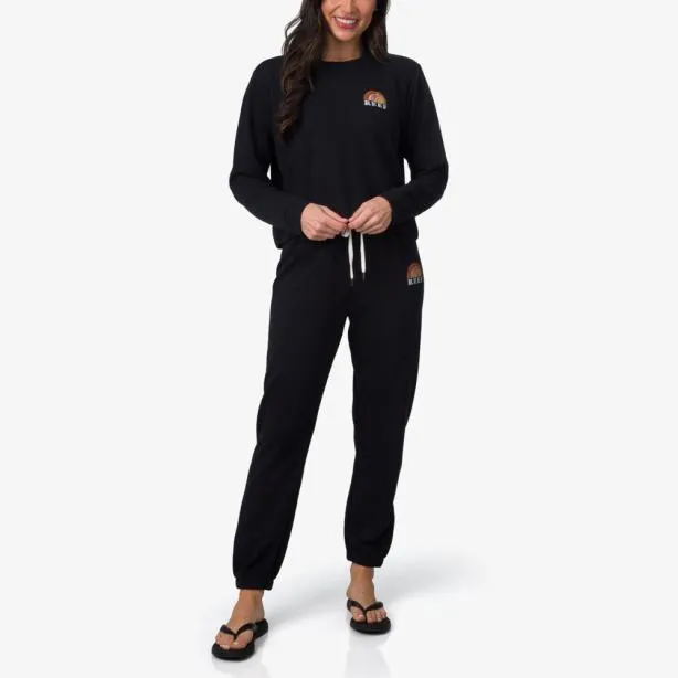 Sets Women REEF Becca French Terry Pullover Black