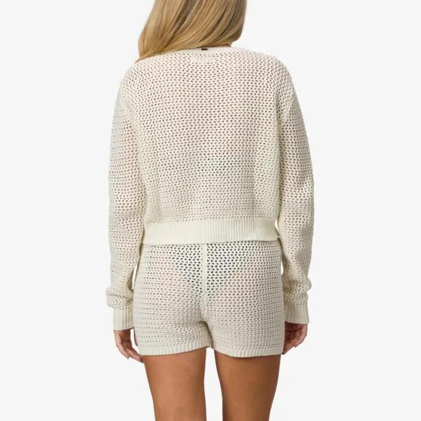 Sets Women REEF Mika Knit Cardigan Marshmallow