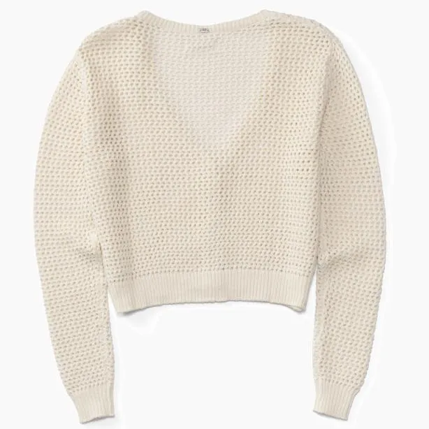 Sets Women REEF Mika Knit Cardigan Marshmallow