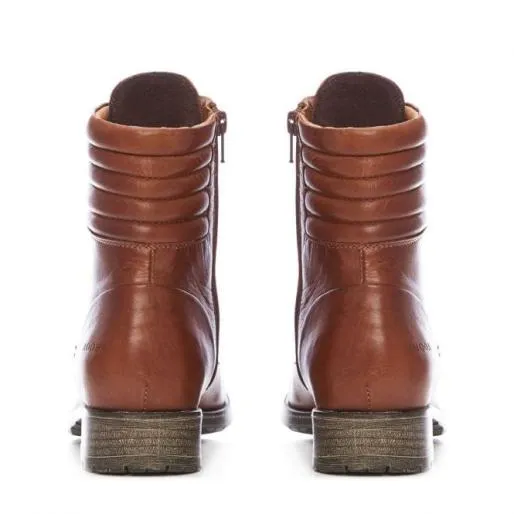 Sh Aello Tan Leather Women Moda In Pelle Ankle Boots Sh Aello Tan Leather Women Moda In Pelle Ankle Boots
