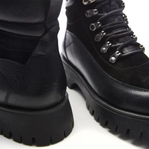 Sh Anello Black Leather Women Moda In Pelle Ankle Boots Sh Anello Black Leather Women Moda In Pelle Ankle Boots